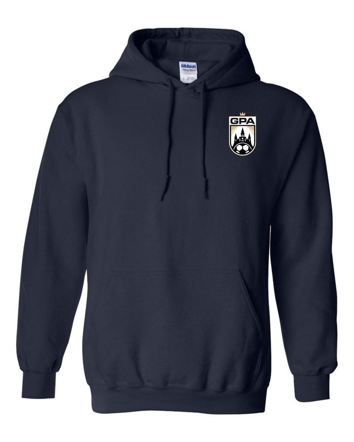GPA Logo Hooded Sweatshirt GPA Spiritwear Navy Youth Small - Third Coast Soccer