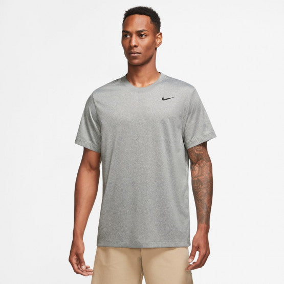 Nike Dri-Fit Legend T-Shirt Training Jersey Tumbled Grey/Silver/Heather/Black Mens Small - Third Coast Soccer