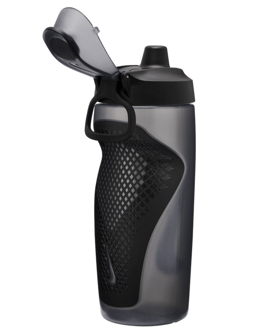 Nike Refuel Bottle 24OZ With Locking Lid - Anthracite/Black/Silver Drinkware   - Third Coast Soccer