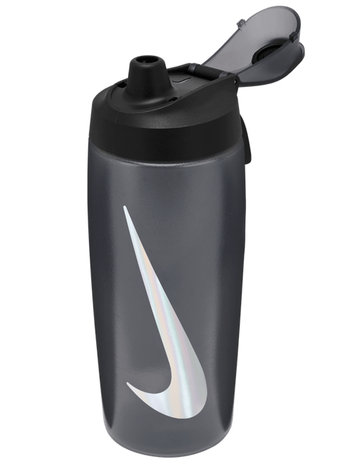 Nike Refuel Bottle 24OZ With Locking Lid - Anthracite/Black/Silver Drinkware   - Third Coast Soccer