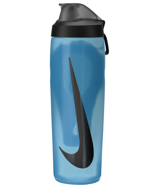 Nike Refuel Bottle 24Oz With Locking Lid - Baltic Blue/Black Drinkware   - Third Coast Soccer