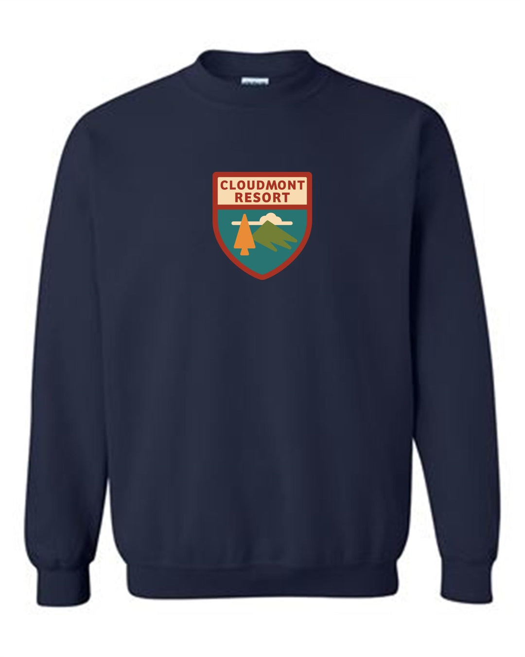 Cloudmont Resort Crewneck Sweatshirt Cloudmont Resort Navy Youth Small - Third Coast Soccer