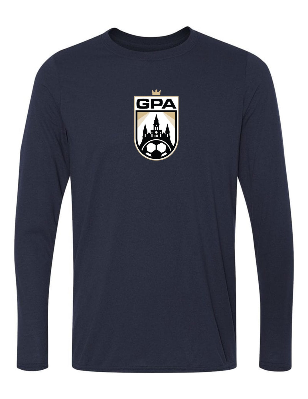 GPA Long-Sleeve T-Shirt GPA Spiritwear Navy Mens Small - Third Coast Soccer