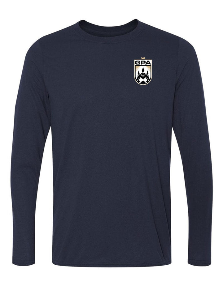 GPA Long-Sleeve T-Shirt GPA Spiritwear Navy Mens Small - Third Coast Soccer