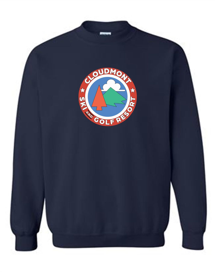 Cloudmont Ski and Golf Resort Crewneck Sweatshirt Ski and Golf Resort Navy Youth Small - Third Coast Soccer