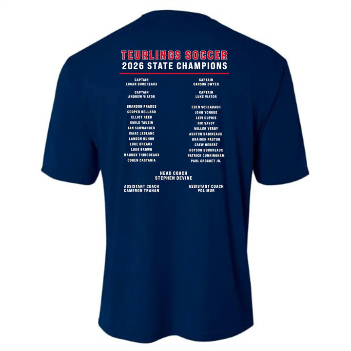 A4 Teurlings State Champions 2026 Shirt TCHS 26 - Third Coast Soccer