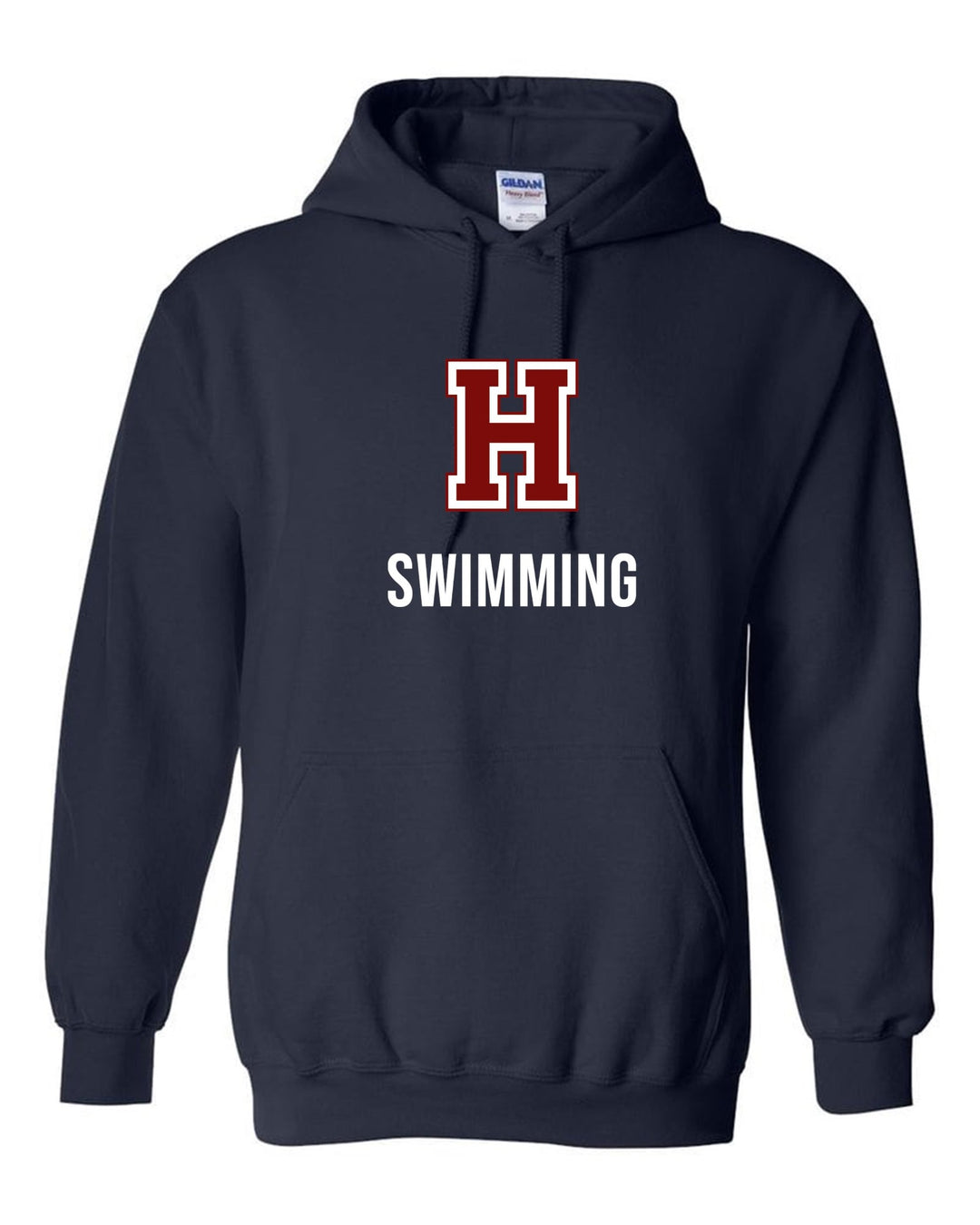 Hannan Swimming Hooded Sweatshirt Hannan Swimming 24 Navy Youth Small - Third Coast Soccer