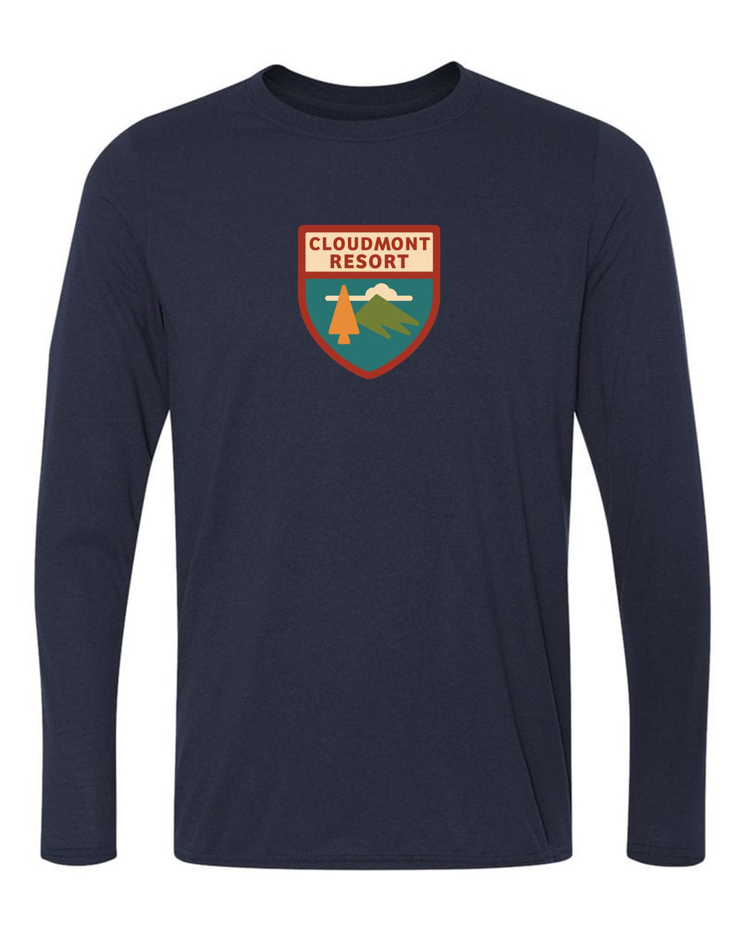 Cloudmont Resort Long-Sleeve T-Shirt Cloudmont Resort Navy Youth Small - Third Coast Soccer