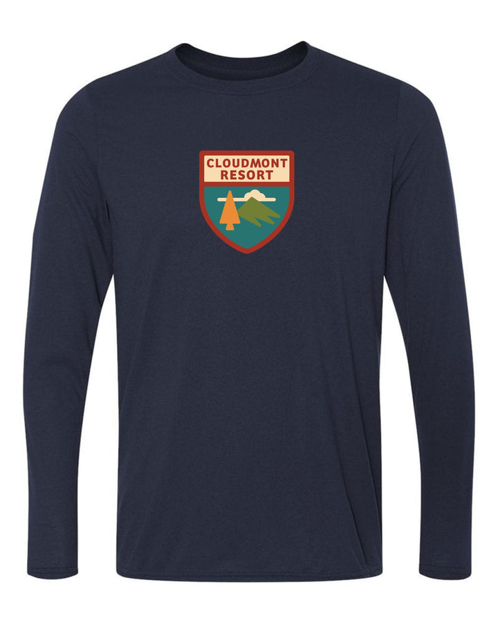 Cloudmont Resort Long-Sleeve T-Shirt Cloudmont Resort Navy Youth Small - Third Coast Soccer