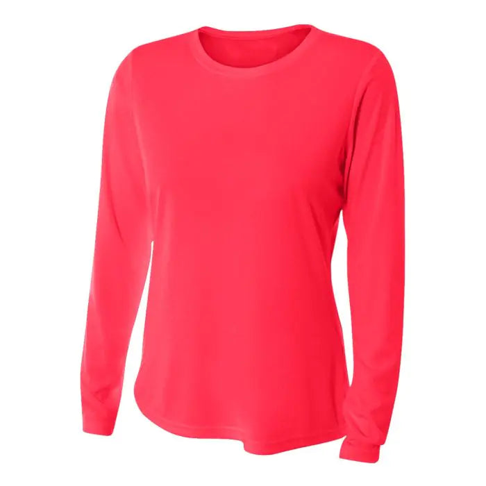A4 Womens L/S Cooling Performance Crew Training Jersey - Third Coast Soccer