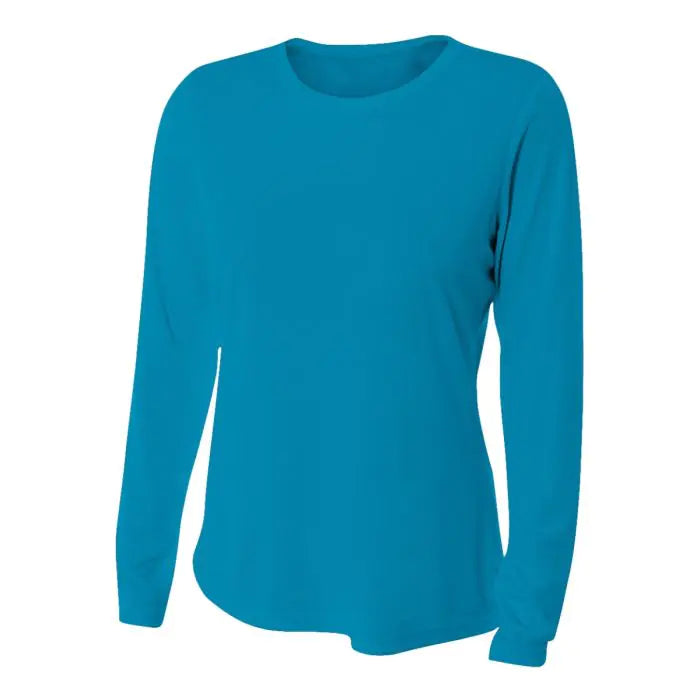 A4 Womens L/S Cooling Performance Crew Training Jersey - Third Coast Soccer
