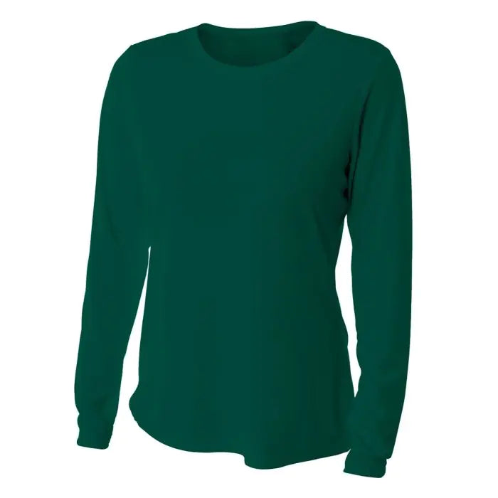 A4 Womens L/S Cooling Performance Crew Training Jersey - Third Coast Soccer