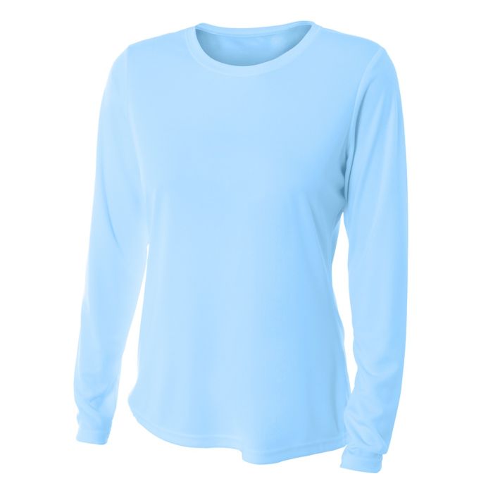 A4 Womens L/S Cooling Performance Crew Training Jersey - Third Coast Soccer