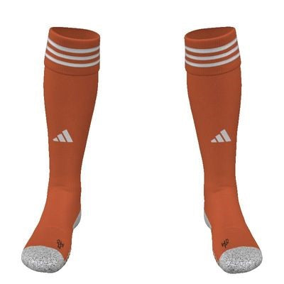 adidas Beau Chene HS Adi Sock 23 Custom Sock - Orange/White BCHS 24   - Third Coast Soccer