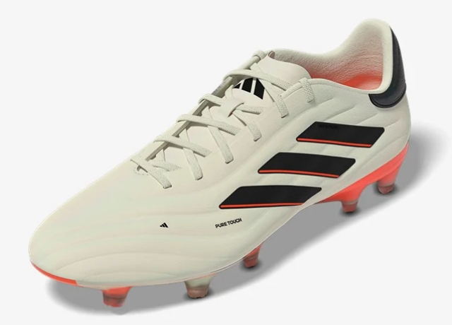 adidas Copa Pure 2 Elite FG - Ivory/Black/Solar Red Mens Footwear   - Third Coast Soccer