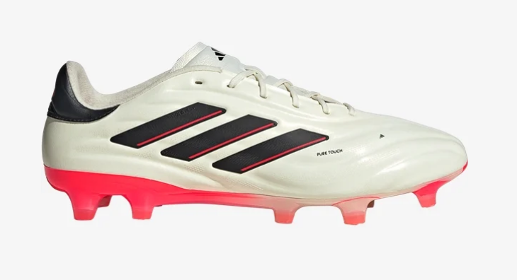 adidas Copa Pure 2 Elite FG - Ivory/Black/Solar Red Mens Footwear   - Third Coast Soccer