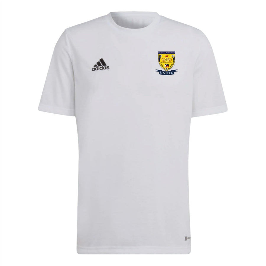 adidas Louisiana FC Men's Entrada 22 Poly Tee - White Louisiana Futbol Club 24   - Third Coast Soccer