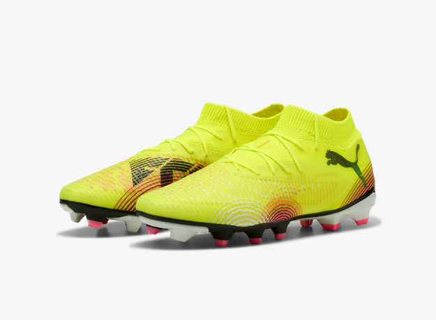PUMA Future Pro 8 FG/AG - Yellow Alert/Puma Black/Sun Struck Mens Footwear Yellow Mens 7 - Third Coast Soccer