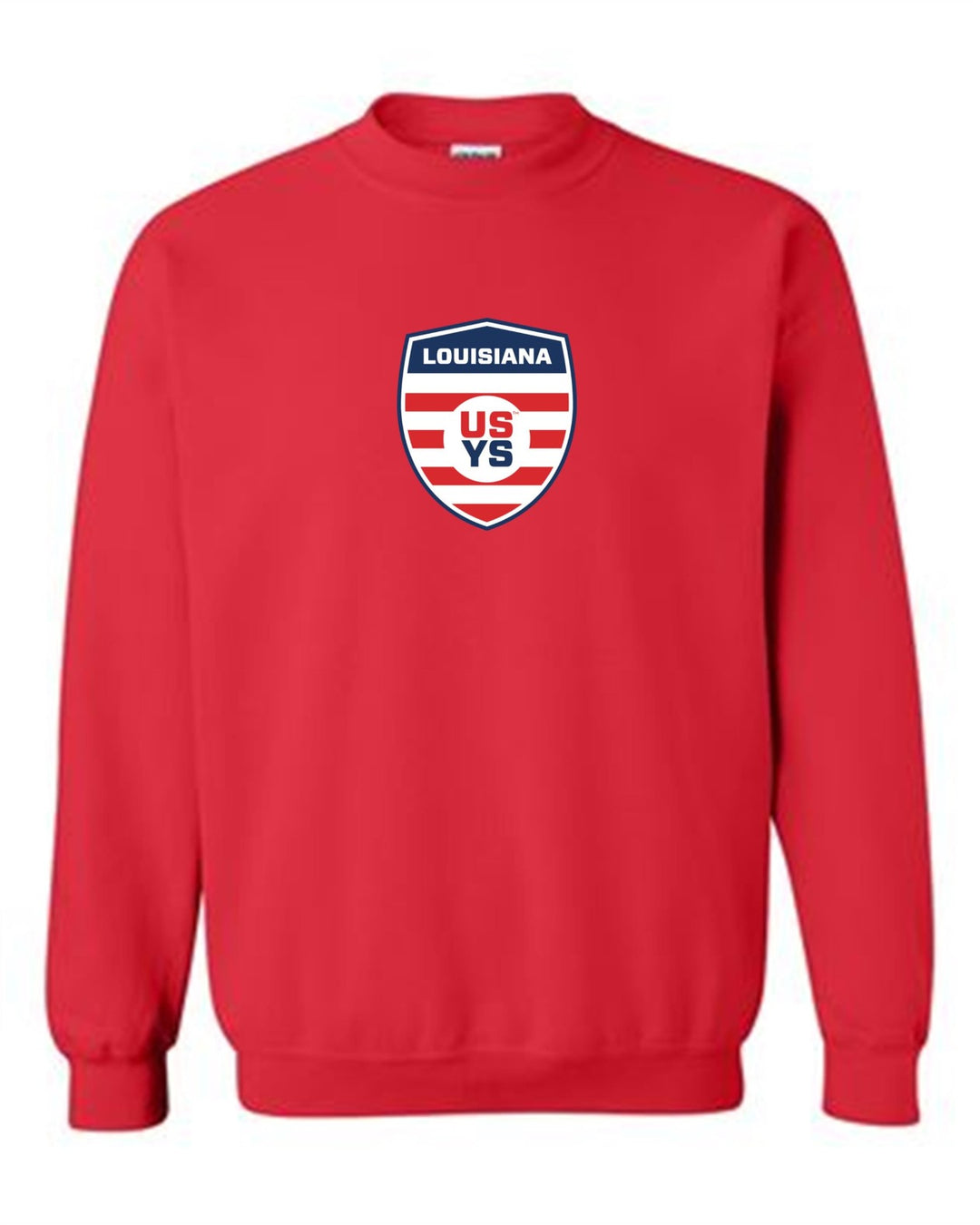 Louisiana Select USYS Crewneck Sweatshirt LA ODP Spiritwear Red Youth Small - Third Coast Soccer