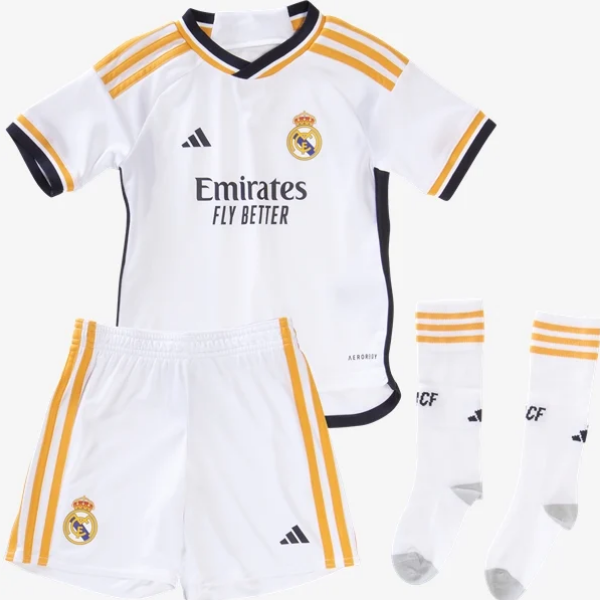 Adidas Real Madrid Home Mini Kit 23/24 Club Replica   - Third Coast Soccer