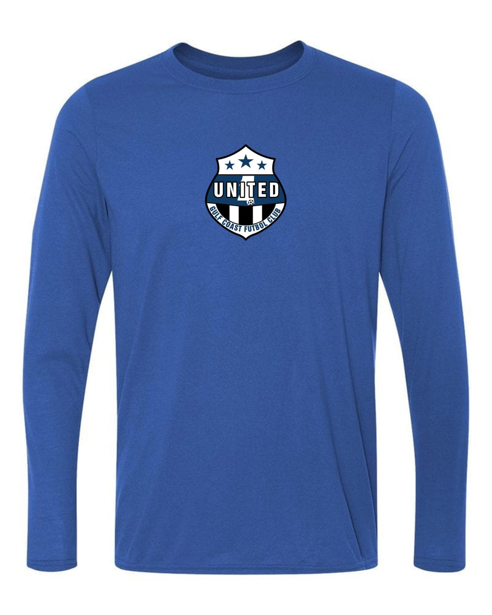 GCU Logo Long-Sleeve T-Shirt Gulf Coast United Spiritwear Royal Mens Small - Third Coast Soccer