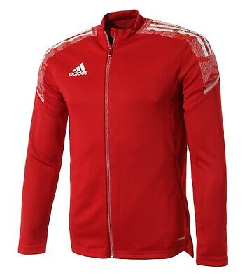 adidas Condivo 21 Track Jacket - Red/White Jackets   - Third Coast Soccer