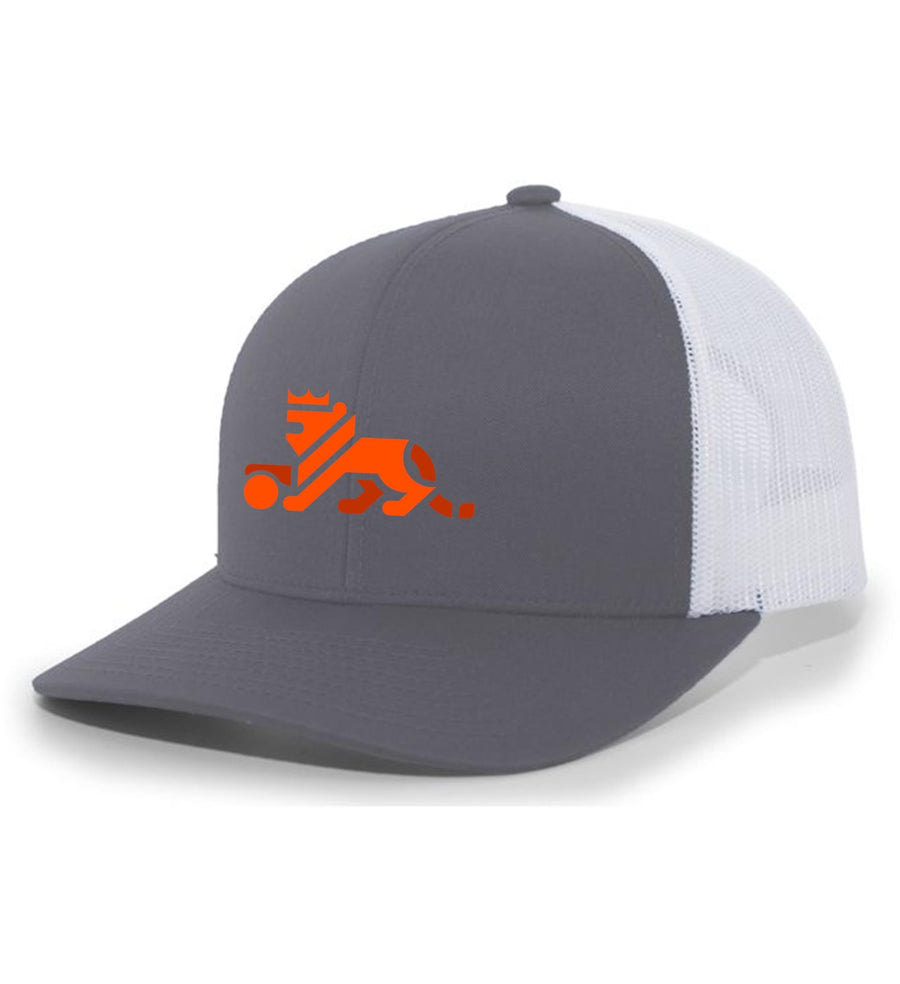 Louisiana Elite Lion Flexfit Premium Trucker Louisiana Elite Spiritwear Full Color Patch Silver/White - Third Coast Soccer