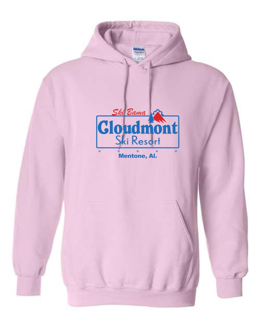 Ski Bama Cloudmont Ski Resort Hooded Sweatshirt Ski Bama CSR Light Pink Youth Small - Third Coast Soccer
