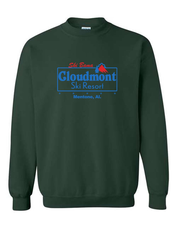 Ski Bama Cloudmont Ski Resort Crewneck Sweatshirt Ski Bama CSR Forest Youth Small - Third Coast Soccer