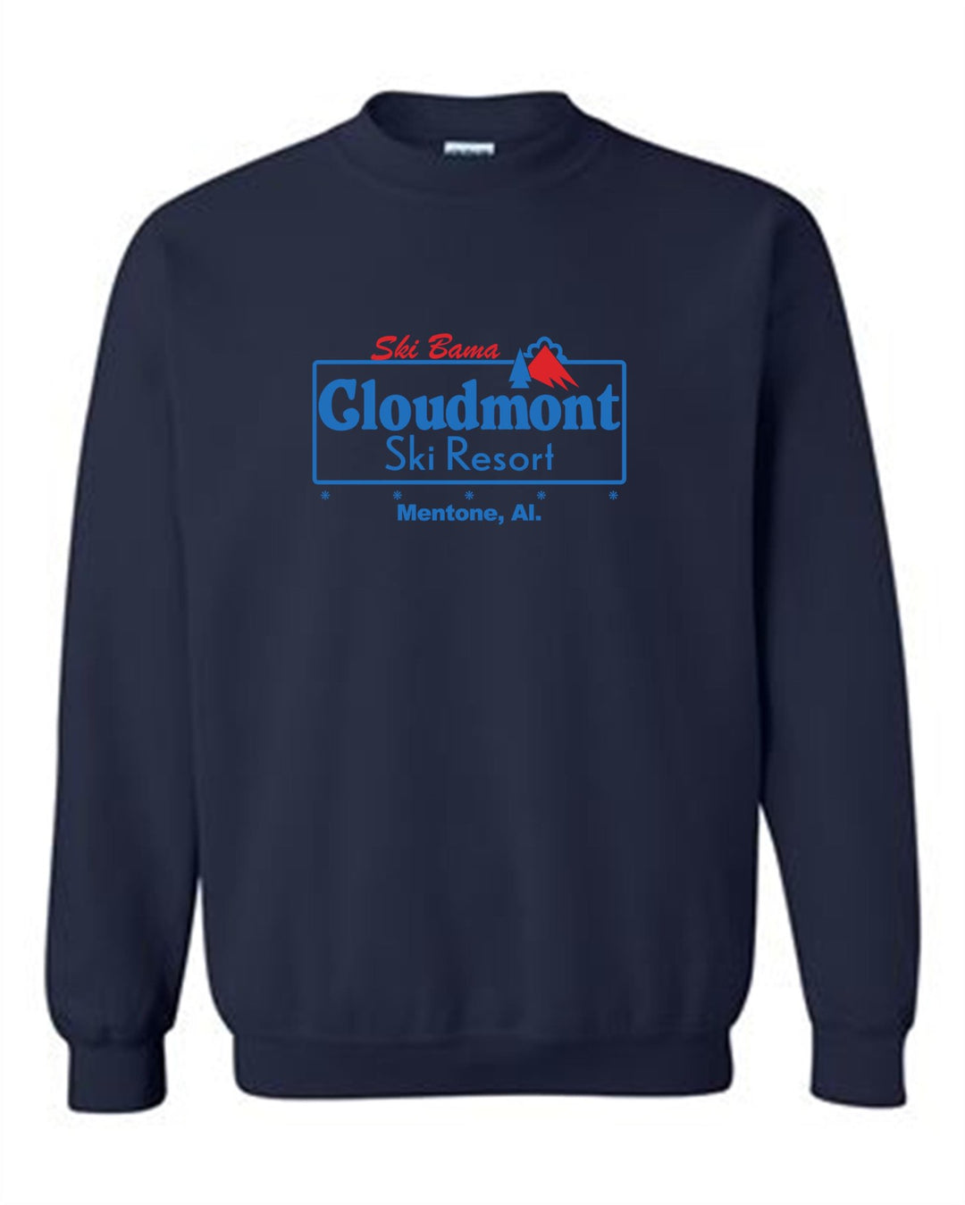 Ski Bama Cloudmont Ski Resort Crewneck Sweatshirt Ski Bama CSR Navy Youth Small - Third Coast Soccer