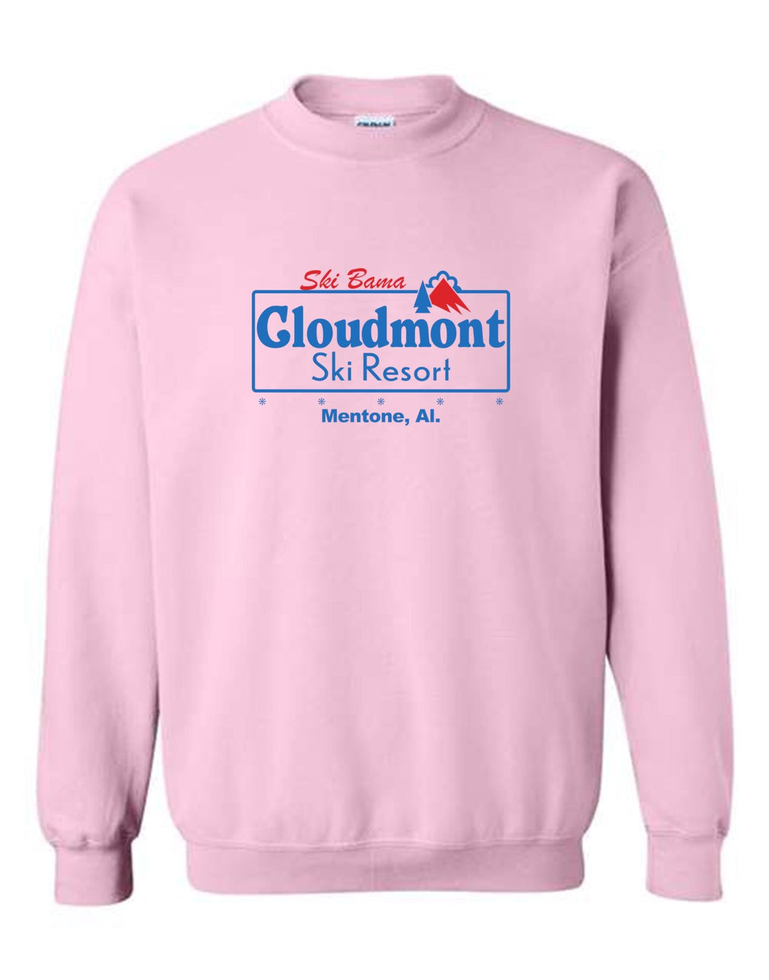 Ski Bama Cloudmont Ski Resort Crewneck Sweatshirt Ski Bama CSR Light Pink Youth Small - Third Coast Soccer
