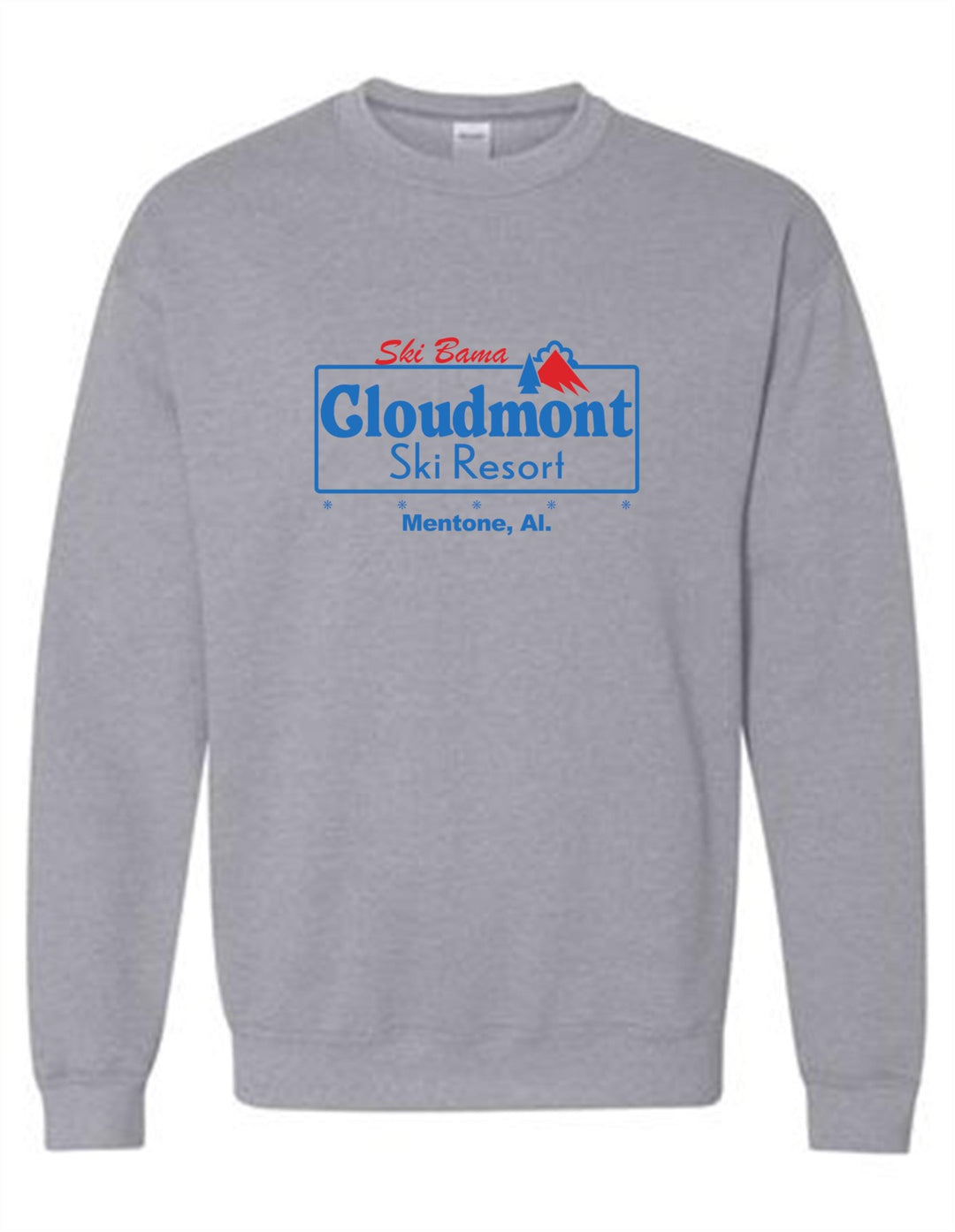 Ski Bama Cloudmont Ski Resort Crewneck Sweatshirt Ski Bama CSR Sport Grey Youth Small - Third Coast Soccer