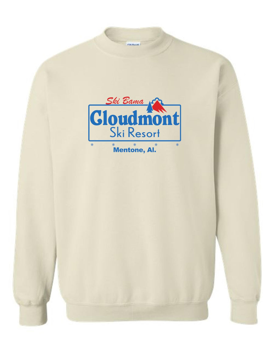 Ski Bama Cloudmont Ski Resort Crewneck Sweatshirt Ski Bama CSR Sand Youth Small - Third Coast Soccer