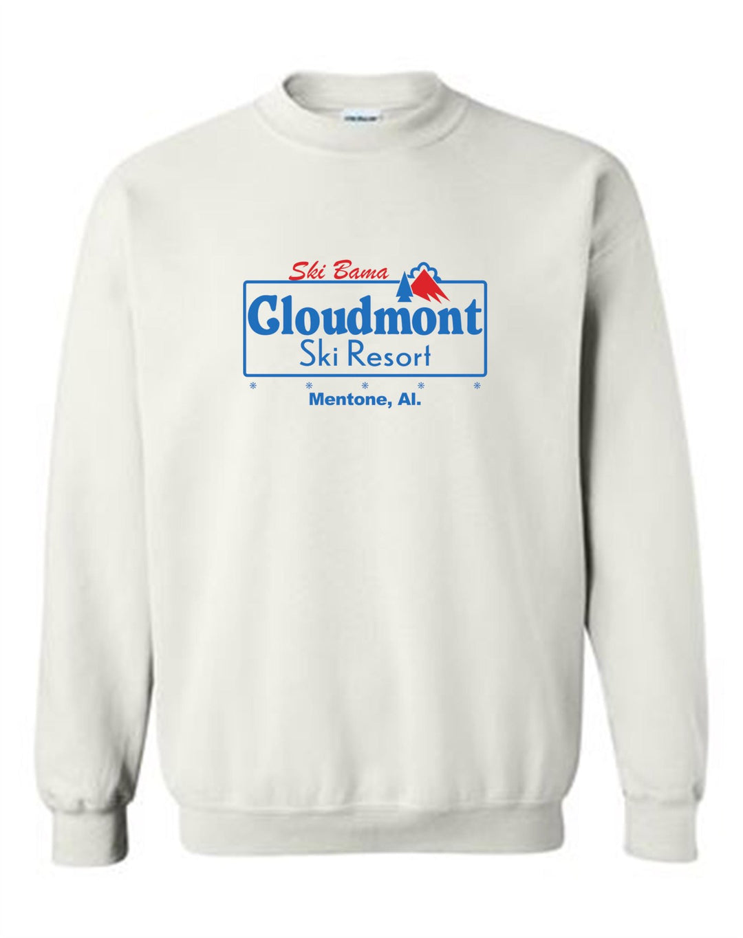 Ski Bama Cloudmont Ski Resort Crewneck Sweatshirt Ski Bama CSR White Youth Small - Third Coast Soccer