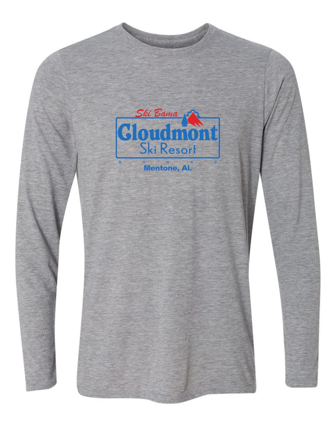 Ski Bama Cloudmont Ski Resort Long-Sleeve T-Shirt Ski Bama CSR Sport Grey Youth Small - Third Coast Soccer