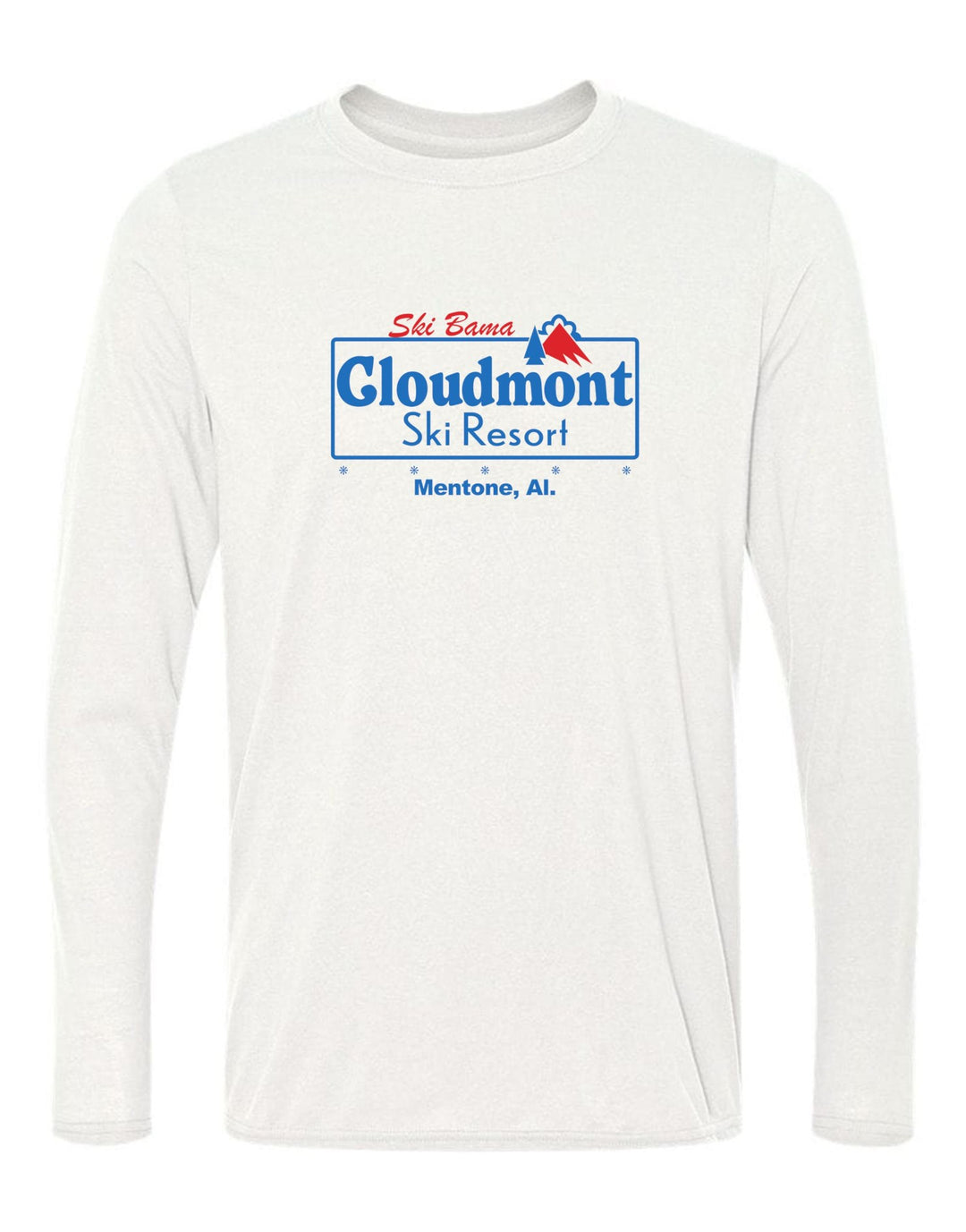 Ski Bama Cloudmont Ski Resort Long-Sleeve T-Shirt Ski Bama CSR White Youth Small - Third Coast Soccer