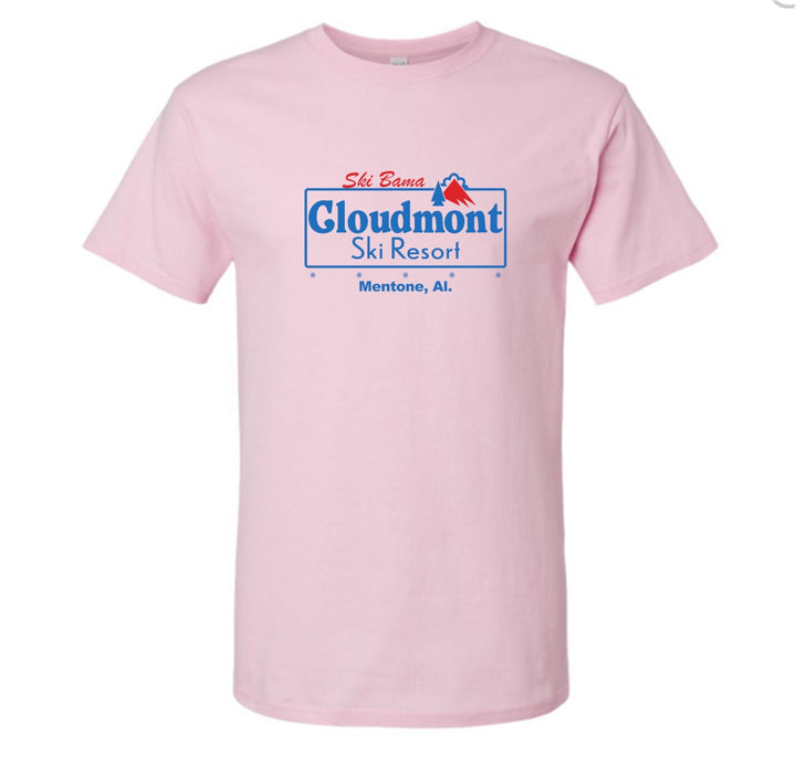 Ski Bama Cloudmont Ski Resort Short-Sleeve T-Shirt Ski Bama CSR Light Pink Youth Small - Third Coast Soccer