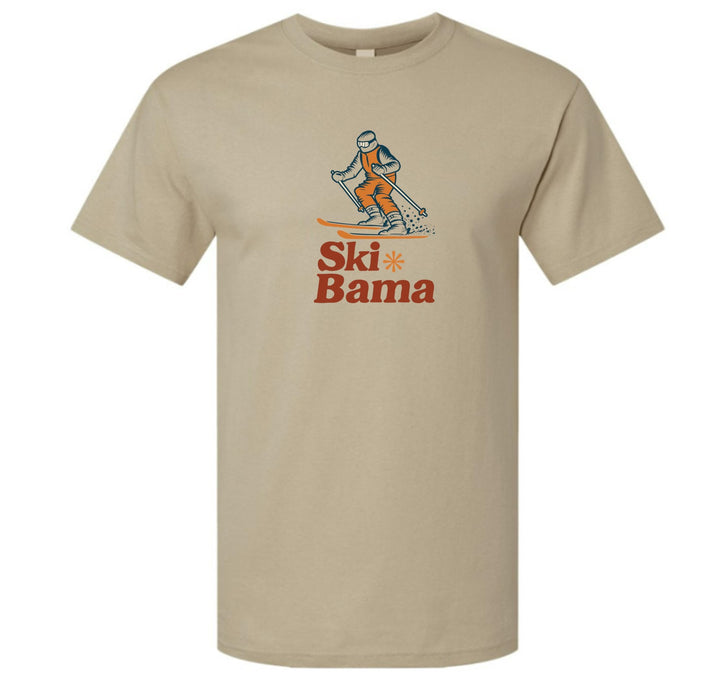 Ski Bama Short-Sleeve T-Shirt Ski Bama Skier Sand Youth Small - Third Coast Soccer