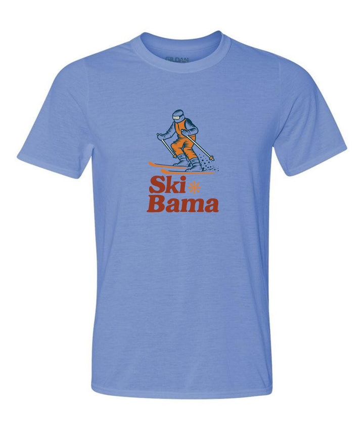 Ski Bama Short-Sleeve T-Shirt Ski Bama Skier Light Blue Youth Small - Third Coast Soccer