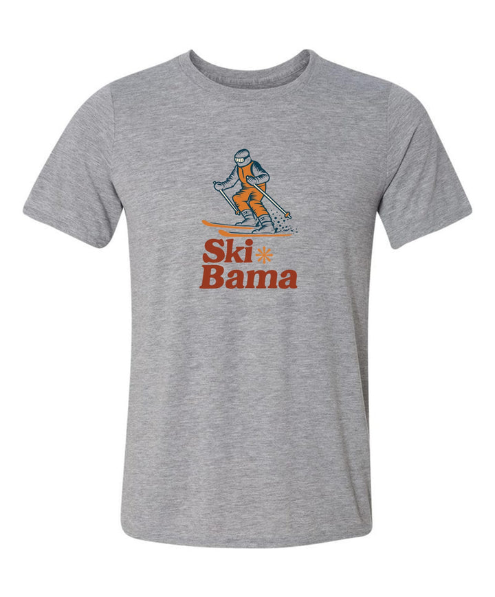 Ski Bama Short-Sleeve T-Shirt Ski Bama Skier Sport Grey Youth Small - Third Coast Soccer