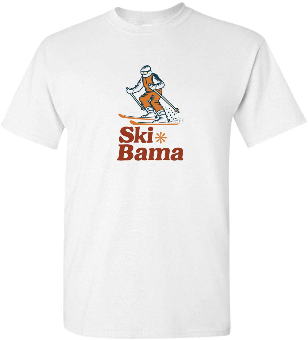 Ski Bama Short-Sleeve T-Shirt Ski Bama Skier White Youth Small - Third Coast Soccer