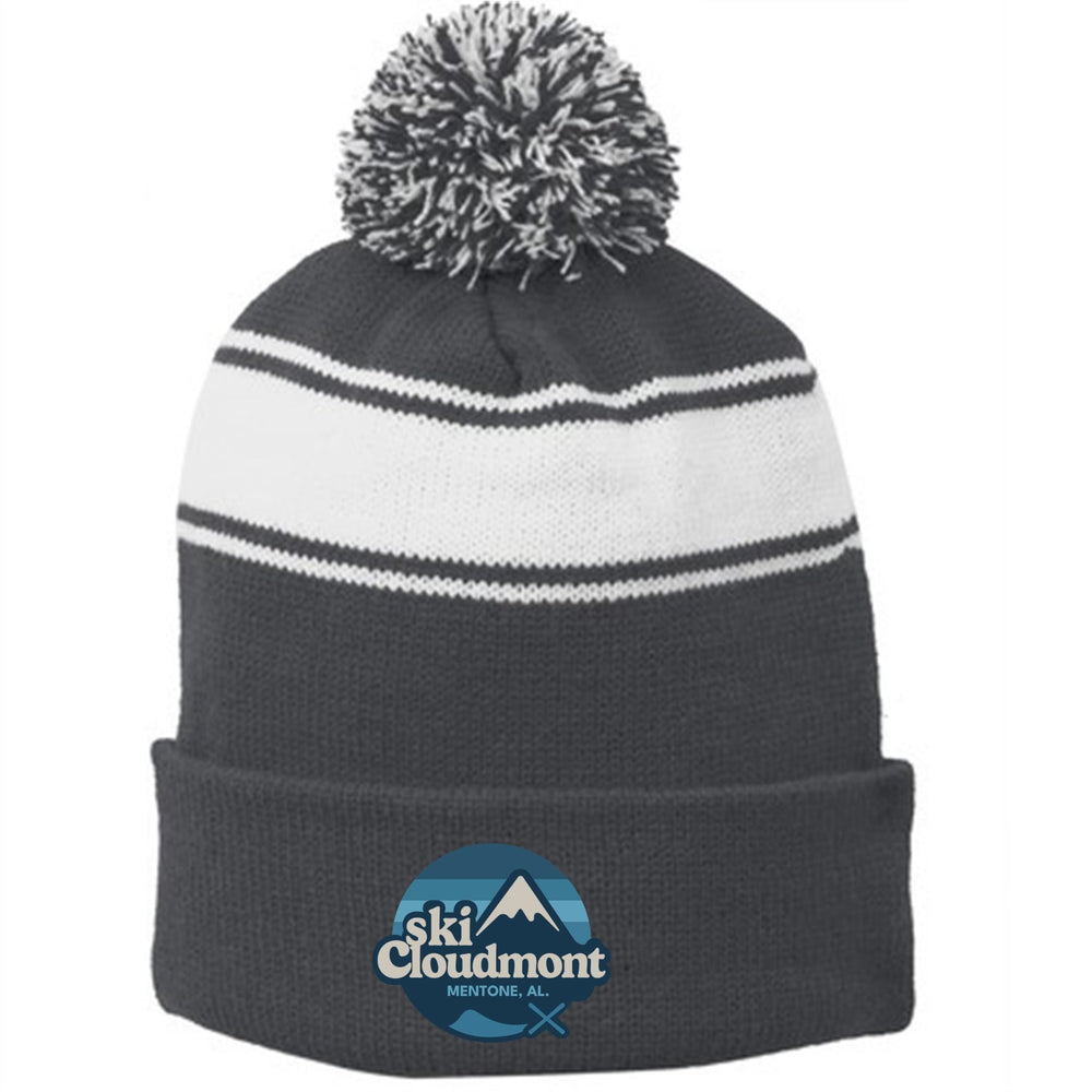 Ski Cloudmont Pom-Pom Beanie Ski Cloudmont Iron Grey/White - Third Coast Soccer