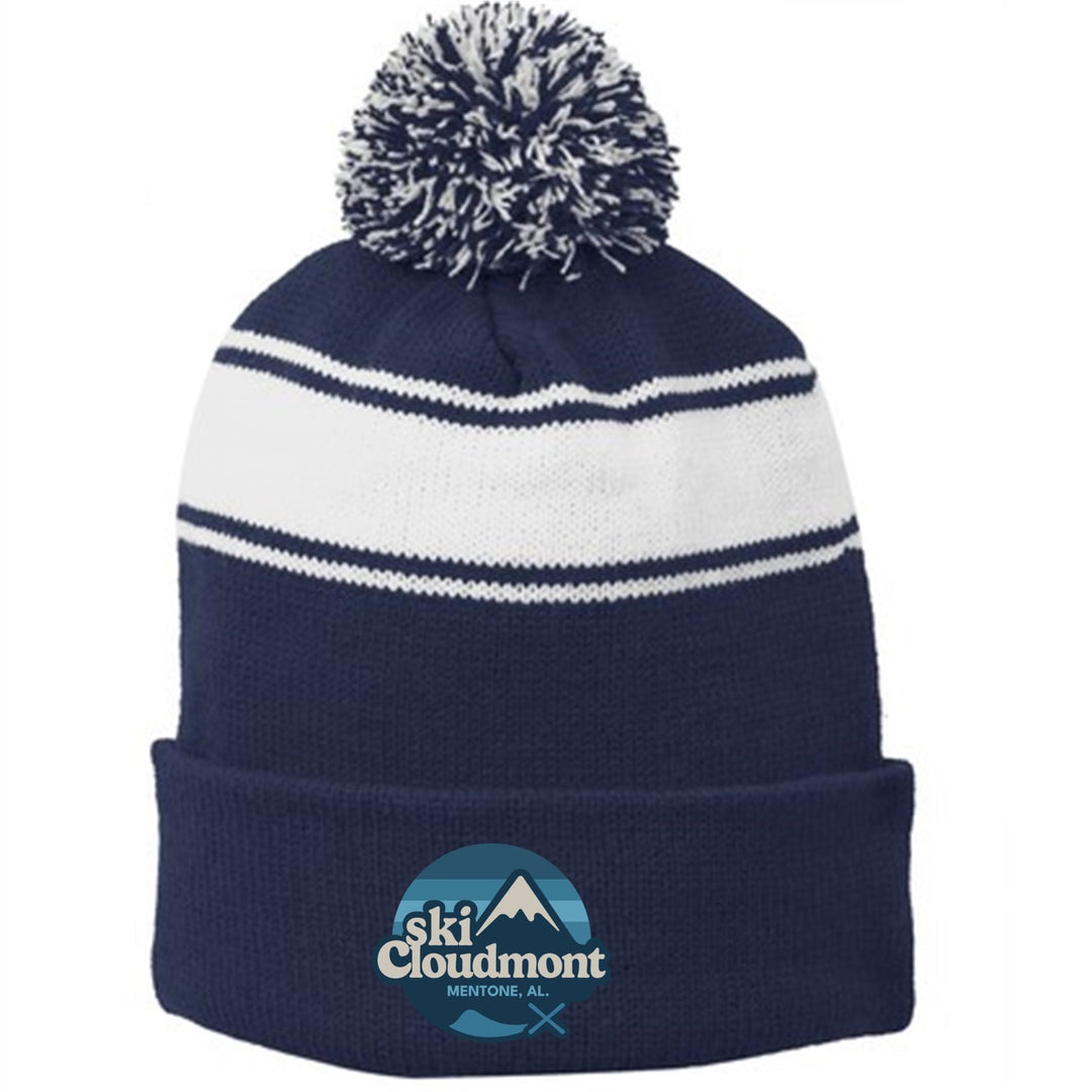 Ski Cloudmont Pom-Pom Beanie Ski Cloudmont True Navy/White - Third Coast Soccer