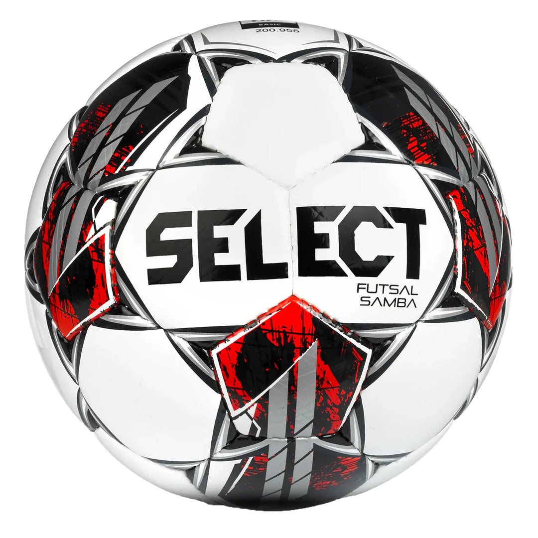 Select Futsal Samba Senior Ball - White/Black/Red Balls   - Third Coast Soccer