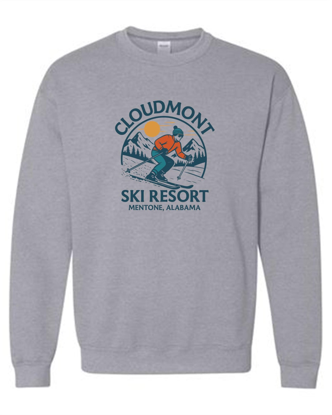 Cloudmont Ski Resort Crewneck Sweatshirt Cloudmont Ski Resort Sport Grey Youth Small - Third Coast Soccer