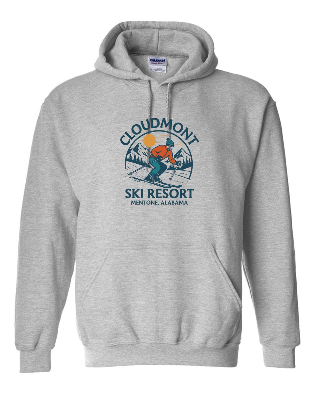 Cloudmont Ski Resort Hooded Sweatshirt Cloudmont Ski Resort Sport Grey Youth Small - Third Coast Soccer