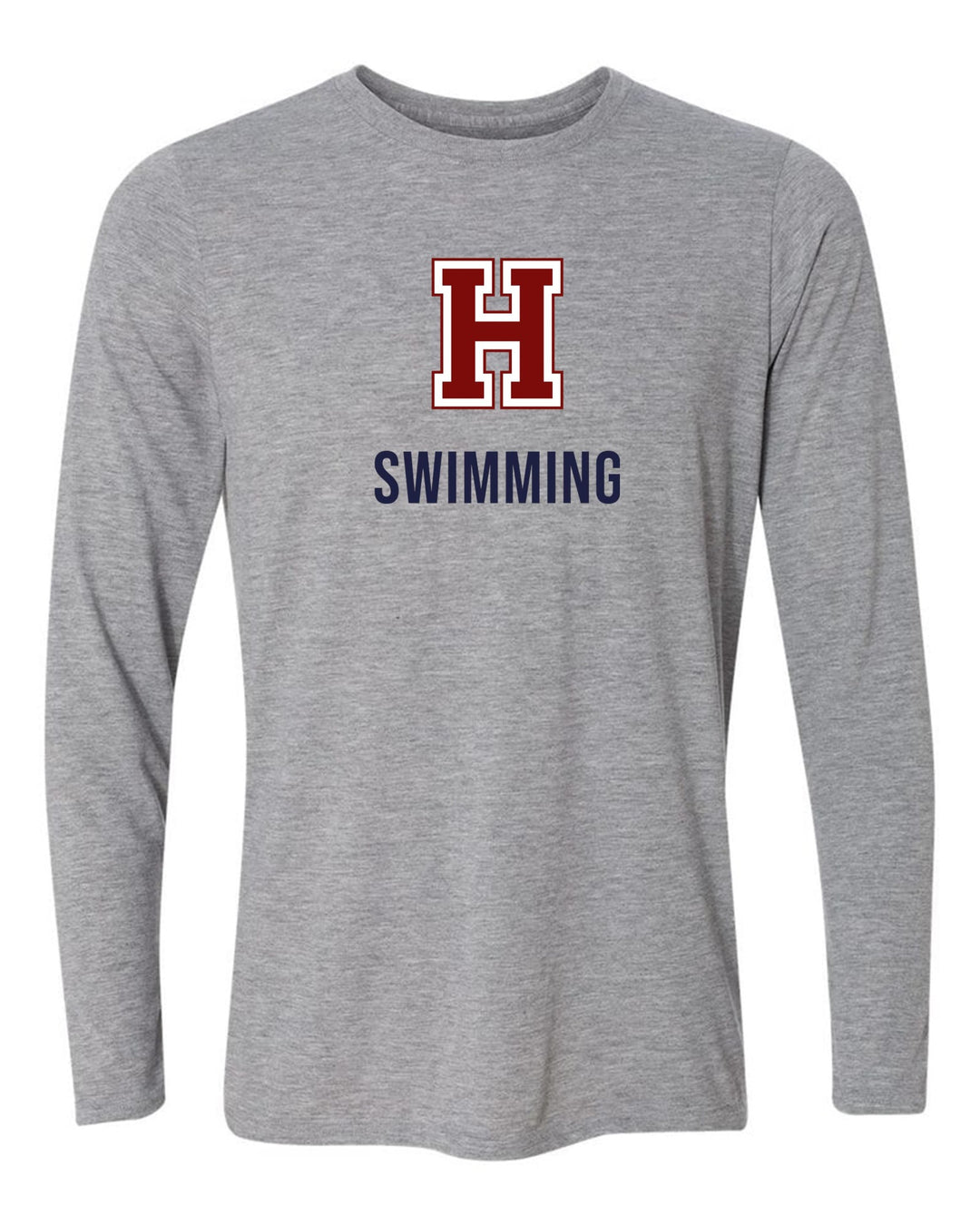 Hannan Swimming Long-Sleeve T-Shirt Hannan Swimming 24 Sport Grey Youth Small - Third Coast Soccer