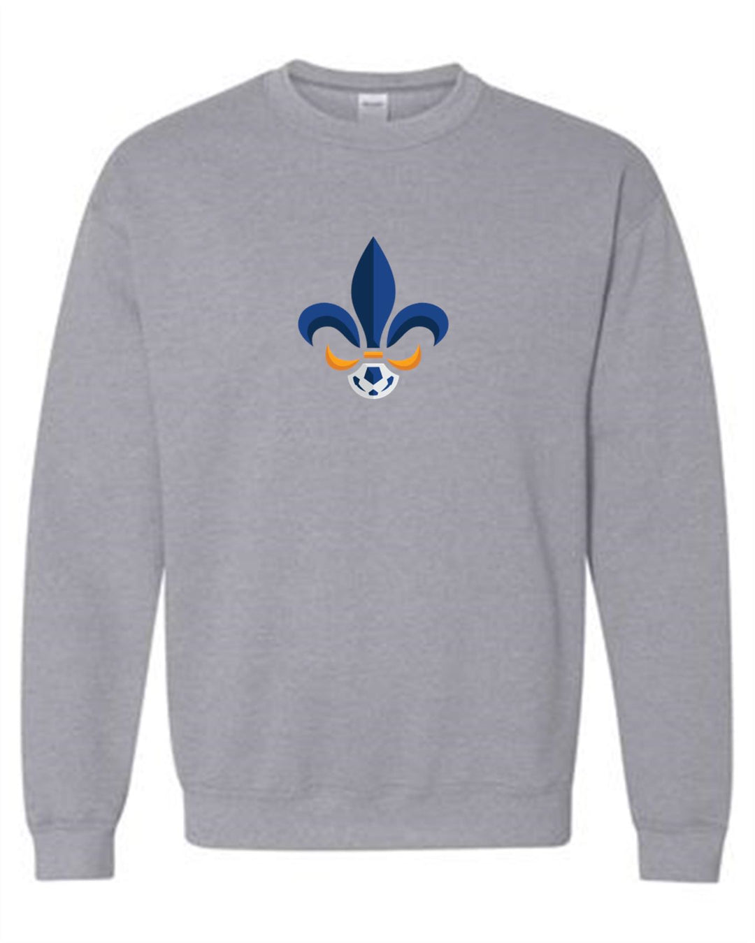 Louisiana Select Logo Crew Neck Sweatshirt LA ODP Spiritwear Sport Grey Youth Small - Third Coast Soccer
