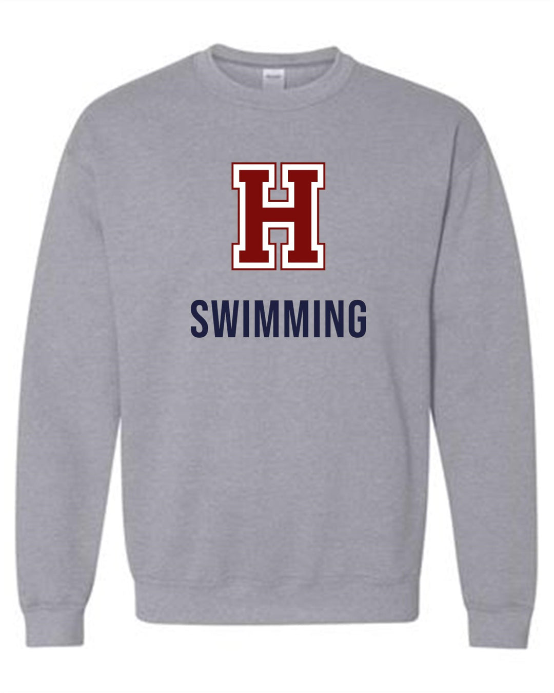 Hannan Swimming Crew Neck Sweatshirt Hannan Swimming 24 Sport Grey Youth Small - Third Coast Soccer