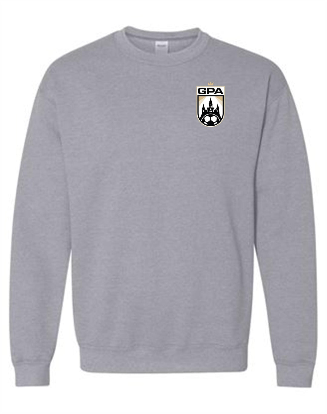 GPA Logo Crewneck Sweatshirt GPA Spiritwear Sport Grey Youth Small - Third Coast Soccer